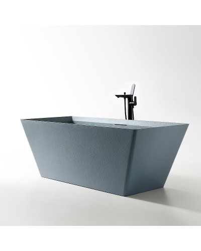 Ванна из искусственного камня Abber Berlin 170x75 AM9912G Серая без гидромассажа