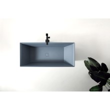 Ванна из искусственного камня Abber Berlin 170x75 AM9912G Серая без гидромассажа