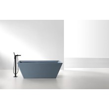 Ванна из искусственного камня Abber Berlin 170x75 AM9912G Серая без гидромассажа