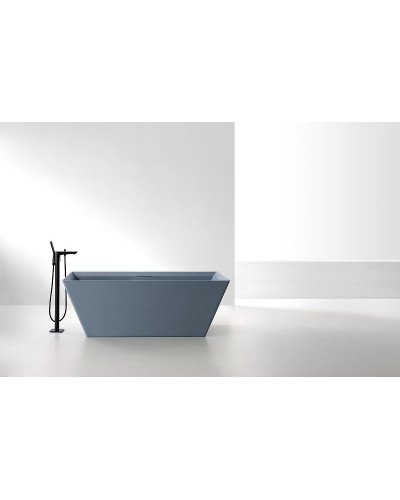 Ванна из искусственного камня Abber Berlin 170x75 AM9912G Серая без гидромассажа