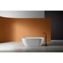 Ванна из искусственного камня Abber Frankfurt 170x75 AM9941 Белая без гидромассажа