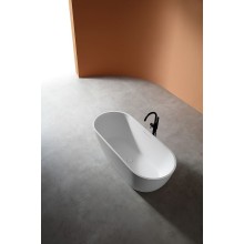 Ванна из искусственного камня Abber Frankfurt 170x75 AM9941 Белая без гидромассажа