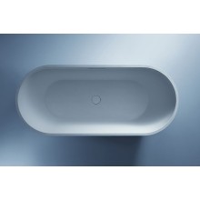 Ванна из искусственного камня Abber Frankfurt 170x75 AM9941 Белая без гидромассажа