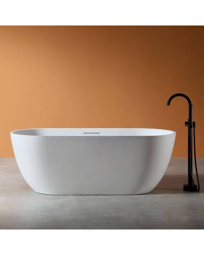 Ванна из искусственного камня Abber Frankfurt 170x75 AM9941 Белая без гидромассажа