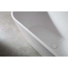 Ванна из искусственного камня Abber Frankfurt 170x75 AM9941 Белая без гидромассажа