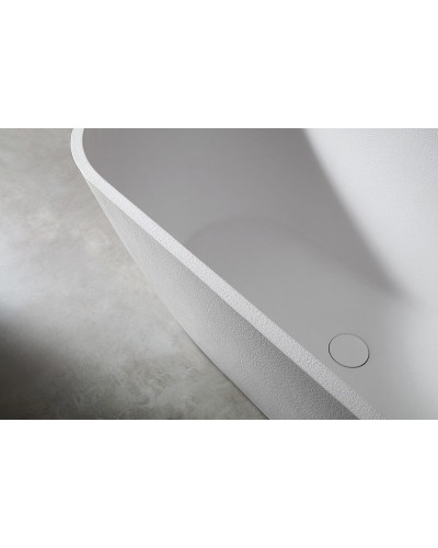Ванна из искусственного камня Abber Frankfurt 170x75 AM9941 Белая без гидромассажа