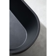 Ванна из искусственного камня Abber Frankfurt 170x75 AM9941B Черная без гидромассажа