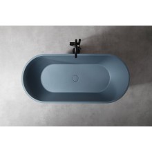 Ванна из искусственного камня Abber Frankfurt 170x75 AM9941G Серая без гидромассажа