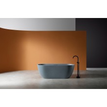 Ванна из искусственного камня Abber Frankfurt 170x75 AM9941G Серая без гидромассажа