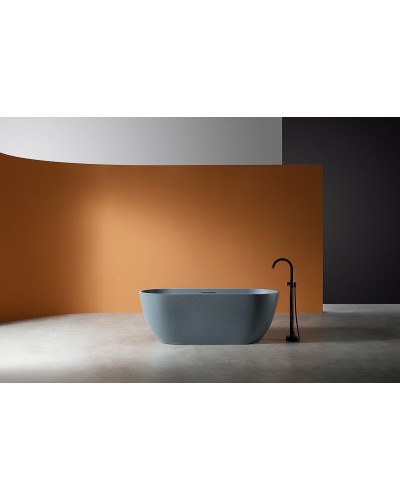 Ванна из искусственного камня Abber Frankfurt 170x75 AM9941G Серая без гидромассажа