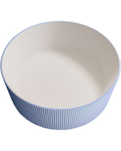 Ванна из искусственного камня Abber Stein 150x150 AS9679Blau Голубая без гидромассажа