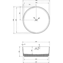 Ванна из искусственного камня Abber Stein 150x150 AS9679Blau Голубая без гидромассажа