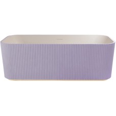 Ванна из искусственного камня Abber Stein 170x75 AS9663Violett Фиолетовая без гидромассажа