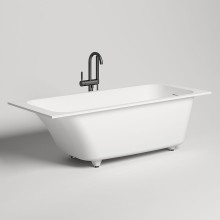 Ванна из литьевого мрамора 180x80 см Salini S-Sense Orlanda Kit 102112G