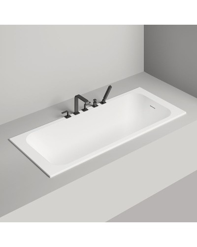 Ванна из литьевого мрамора 180x80 см Salini S-Sense Orlanda Kit 102112G