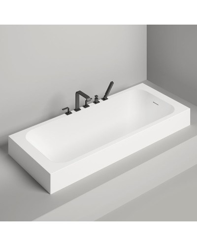 Ванна из литьевого мрамора 180x80 см Salini S-Sense Orlanda Kit 102112G