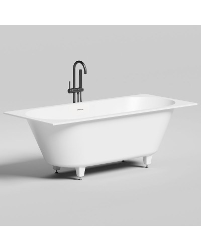 Ванна из литьевого мрамора 180x80 см Salini S-Sense Ornella Axis Kit 103511G