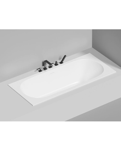 Ванна из литьевого мрамора 180x80 см Salini S-Sense Ornella Axis Kit 103511G