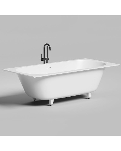 Ванна из литьевого мрамора 190,5x90,5 см Salini S-Sense Ornella Axis Kit 103512G