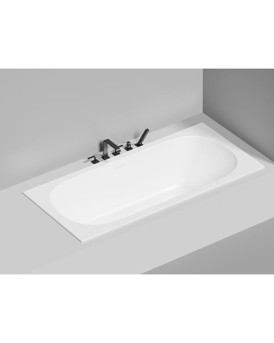 Ванна из литьевого мрамора 190,5x90,5 см Salini S-Sense Ornella Axis Kit 103512G