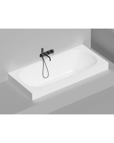 Ванна из литьевого мрамора 190,5x90,5 см Salini S-Sense Ornella Axis Kit 103512G