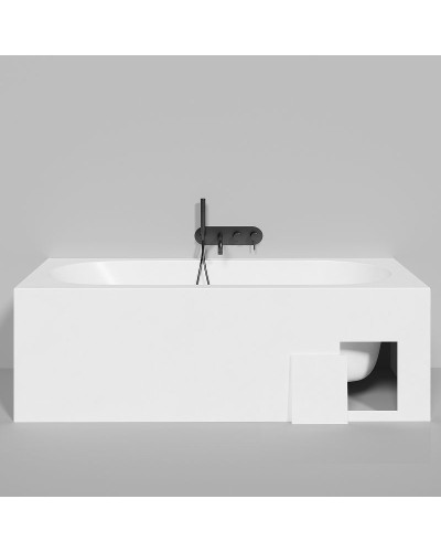 Ванна из литьевого мрамора 180x80 см Salini S-Sense Ornella Kit 102412M