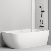 Ванна из литьевого мрамора 170x85 см Salini S-Sense Sofia Corner R 102514G