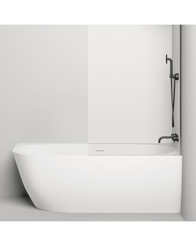 Ванна из литьевого мрамора 170x85 см Salini S-Sense Sofia Corner R 102514G