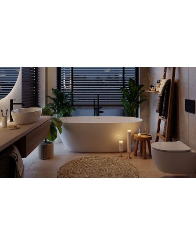 Ванна из литьевого мрамора 164,5x75,5 см Salini S-Sense Sofia 102511G