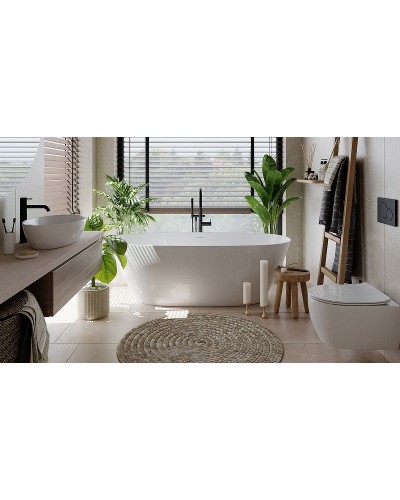 Ванна из литьевого мрамора 169,5x80,5 см Salini S-Stone Sofia 102526M