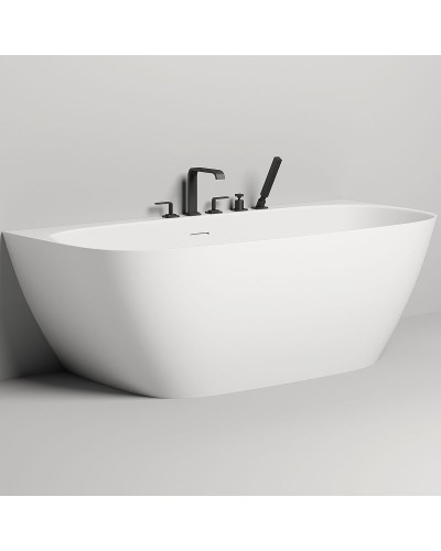 Ванна из литьевого мрамора 180x85 см Salini S-Sense Sofia Wall 102513G