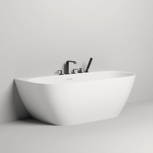 Ванна из литьевого мрамора 180x85 см Salini S-Sense Sofia Wall 102513G