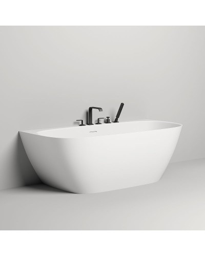 Ванна из литьевого мрамора 180x85 см Salini S-Sense Sofia Wall 102513G