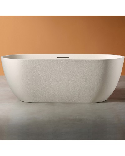 Ванна из искусственного камня Abber Frankfurt 170x75 AM9941MBE Светло-бежевая матовая без гидромассажа