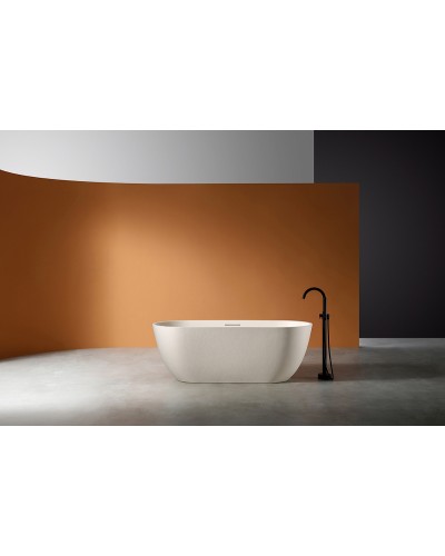 Ванна из искусственного камня Abber Frankfurt 170x75 AM9941MBE Светло-бежевая матовая без гидромассажа