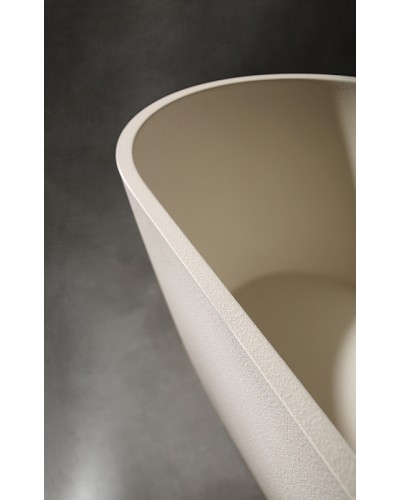 Ванна из искусственного камня Abber Frankfurt 170x75 AM9941MBE Светло-бежевая матовая без гидромассажа