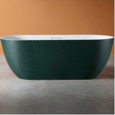Ванна из искусственного камня Abber Frankfurt 170x75 AM9941MBG Темно-зеленая матовая без гидромассажа