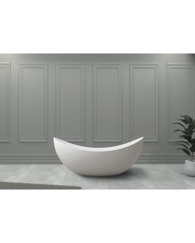 Ванна из искусственного камня Abber Stein 180x80 AS9633 без гидромассажа