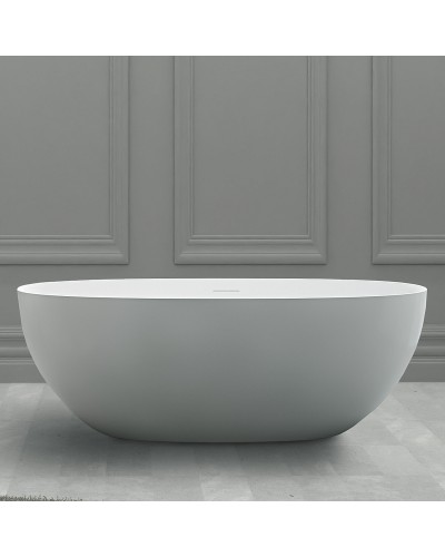 Ванна из искусственного камня Abber Stein 160x75 AS9624-1.6 без гидромассажа