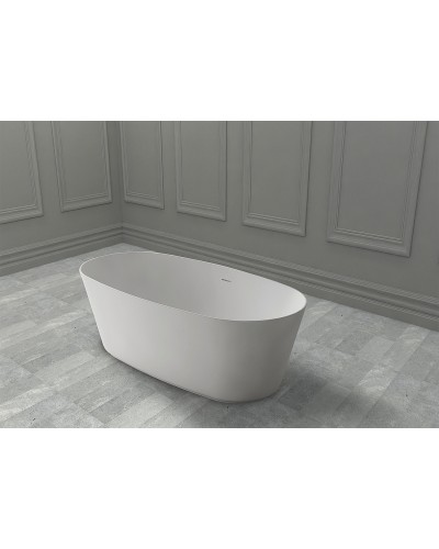 Ванна из искусственного камня Abber Stein 160x80 AS9606 без гидромассажа