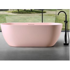 Ванна из искусственного камня Abber Frankfurt 170x75 AM9941MP Розовая матовая без гидромассажа