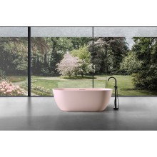 Ванна из искусственного камня Abber Frankfurt 170x75 AM9941MP Розовая матовая без гидромассажа