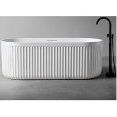 Ванна из искусственного камня Abber Stuttgart 170x75 AM9925 Белая матовая без гидромассажа