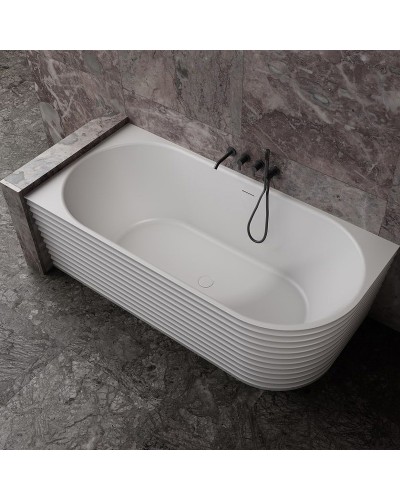 Ванна из искусственного камня Abber Stein 170x80 AS9651 L без гидромассажа