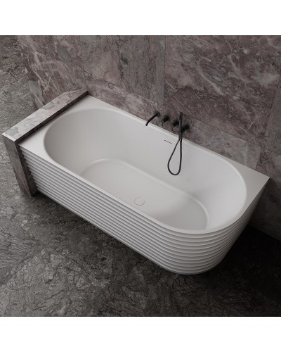 Ванна из искусственного камня Abber Stein 170x80 AS9651 L без гидромассажа