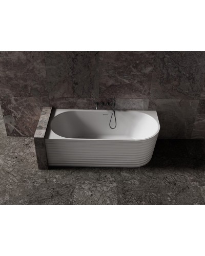 Ванна из искусственного камня Abber Stein 170x80 AS9651 L без гидромассажа