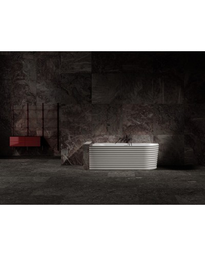 Ванна из искусственного камня Abber Stein 170x80 AS9651 L без гидромассажа