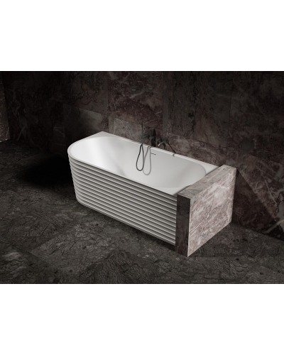 Ванна из искусственного камня Abber Stein 170x80 AS9651 R без гидромассажа