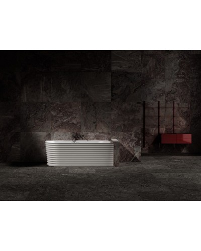 Ванна из искусственного камня Abber Stein 170x80 AS9651 R без гидромассажа