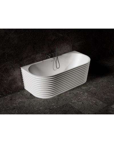 Ванна из искусственного камня Abber Stein 170x80 AS9652 без гидромассажа